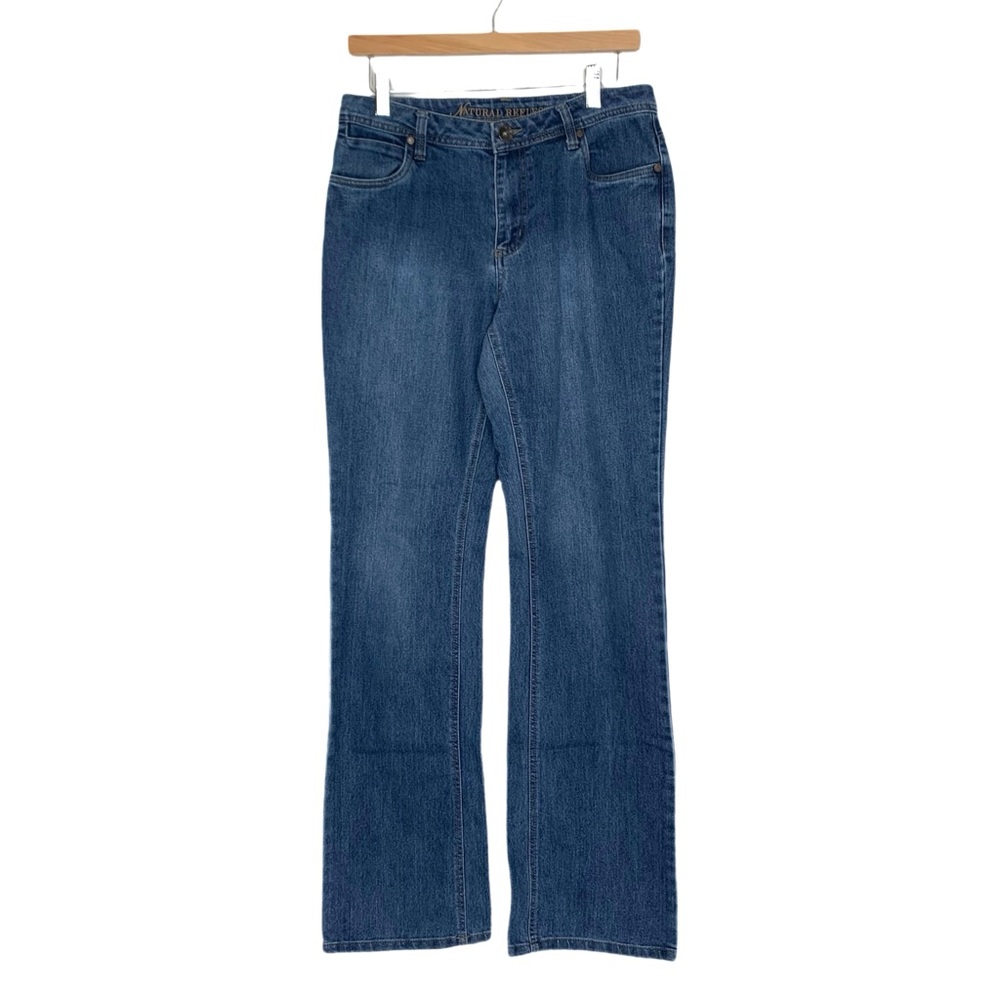 Natural Reflections Women’s Jeans Boot Cut Dark Wash Size 6 Tall Mid Rise